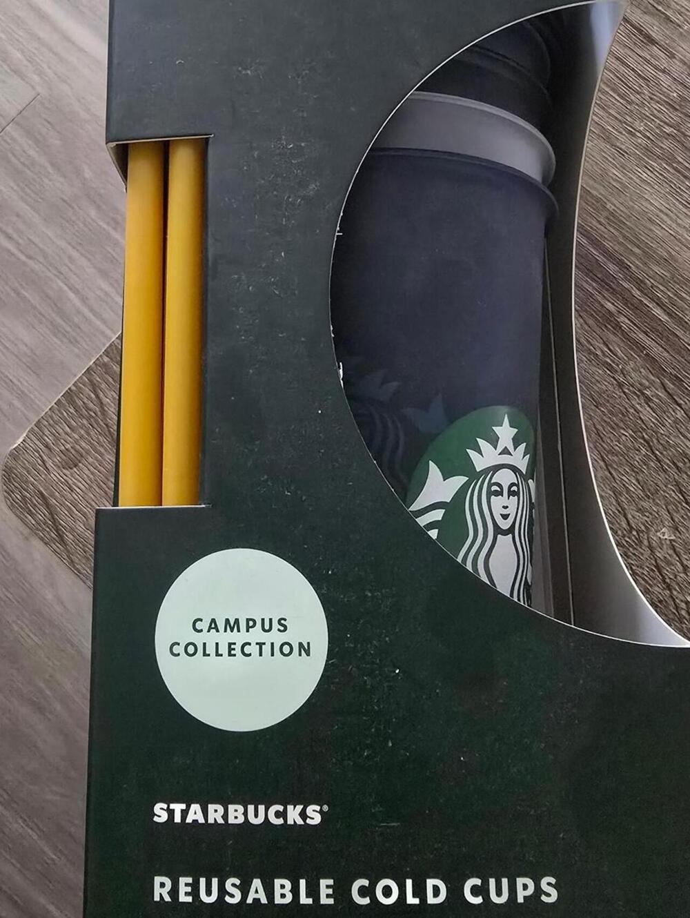 Starbucks Campus Collection Reusable Cold Cups with Straws - FIU Design
